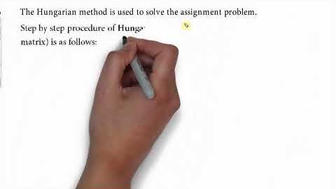 Assignment Problem Part I | Mathematical Formulation | The Hungarian method
