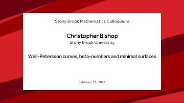 Weil-Petersson curves, beta-numbers and minimal surfaces - Christopher Bishop