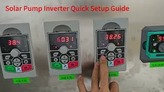 V810 Solar Pump Inverter Operation Video
