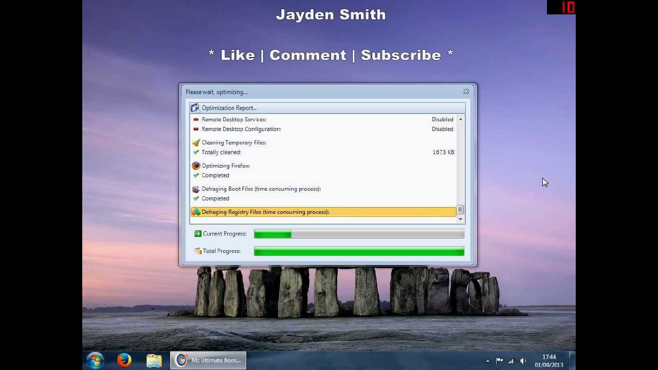 Ultimate Windows 7 Booster/Optimizer 2013 (HD)