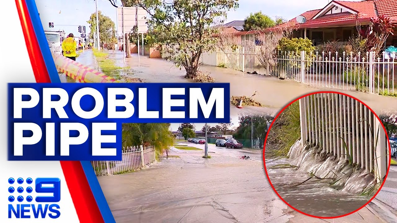 Major water main bursts twice in one week in Sydney’s west 9 News