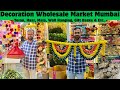 Decoration Wholesale Market Mumbai Malad Toran Haar Mala Candle Beads Raw material Wholesale Market