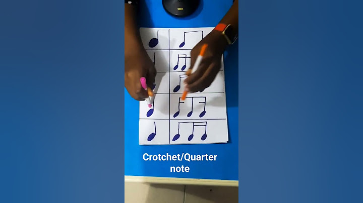 Musical Note 1. Crotchet/ Quarter note against other musical notes.