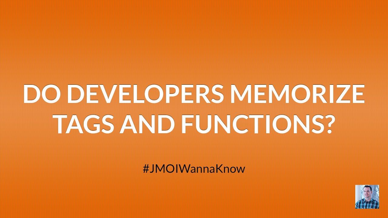 Do Developers Memorize Tags, Classes and Functions? - YouTube