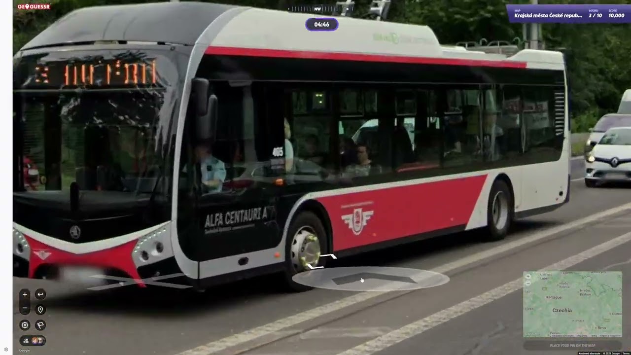 Geoguessr - Krajská města České republiky (100 lokalit v každém) #23