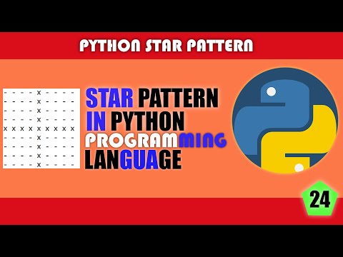 #24 ||  "*" STAR PATTERN|| in | PYTHON | Programming Language
