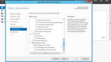 Windows server 2012  IIS installation and testing