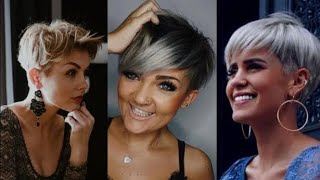 Undercut pixie style top trending 2024 | Short shag hairstyles | Women over 50 | Girls in pixie cut