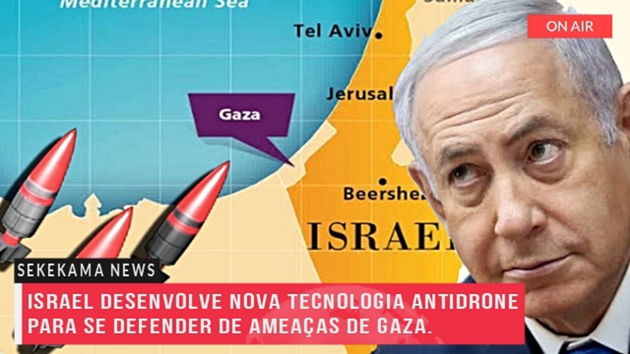 Israel desenvolve nova tecnologia antidrone para se defender de ameaças de Gaza.