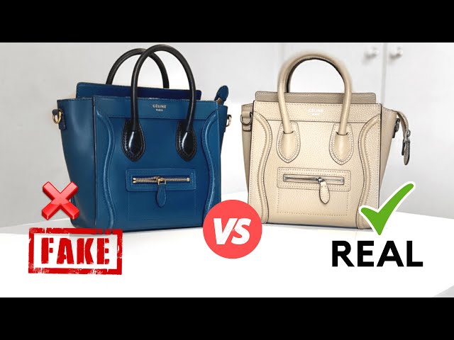 Real✓ Vs Fake❌ Celine Luggage Nano Tote: A Comparison ***What To Look For -  Youtube