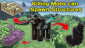Minecraft But Killing Mobs Spawn Structures 😜