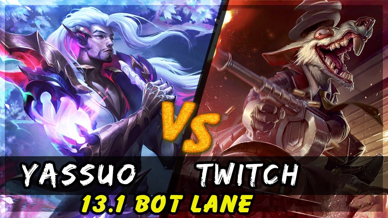 YASSUO - Yasuo vs Twitch ADC Patch 13.1 - Yasuo Gameplay - YouTube