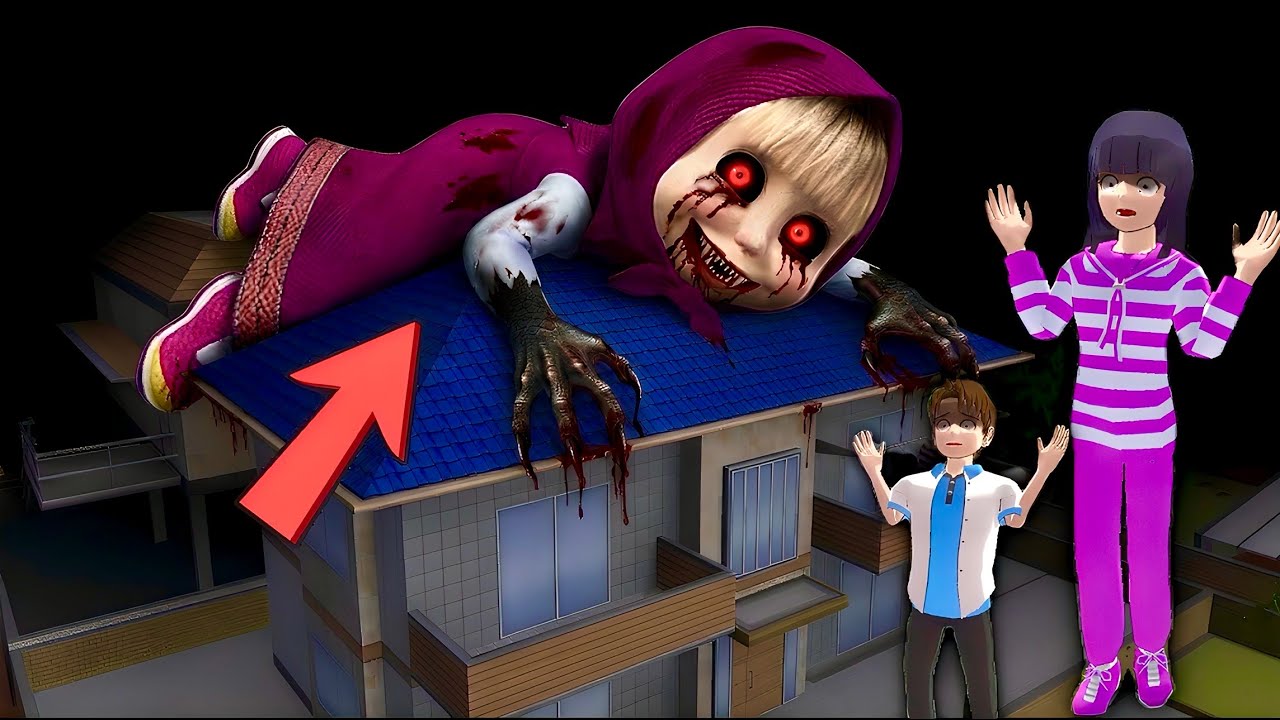 MIO YUTA Found GIANT ZOMBIE MASHA AT THIS HOUSE😱⁉️