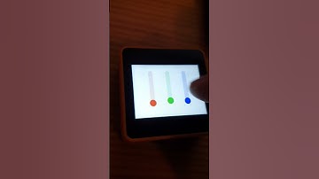 Sliders controlling LEDS of an M5Stack Core 2