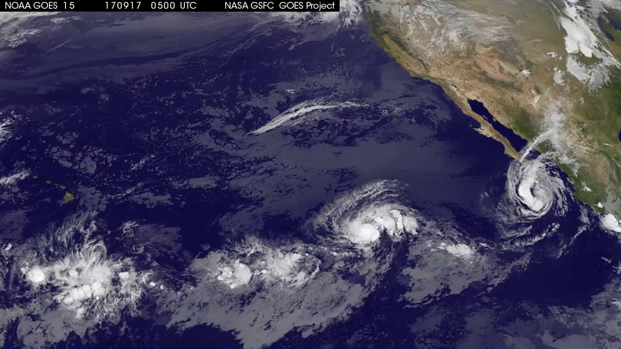 Satellite Animation Shows Hurricanes Norma and Otis YouTube