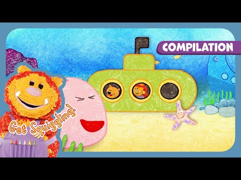 Sail Away - AWESOME Ocean Vehicle Crafts! 🌊 Get Squiggling 🎨 FULL EPISODE Compilation | 40+ MINS