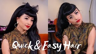 Quick Retro Inspired Hair Tutorial You Wont Believe It