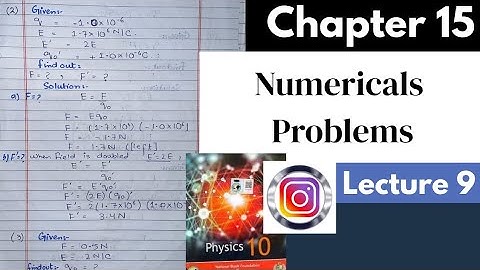 Numericals Problems|Chapter 15|Physics|Class 10 | National book foundation|fbise