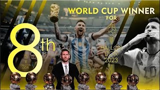 Compilation of Messi’s all Ballon d'Or presentation: From 2009 to 2023