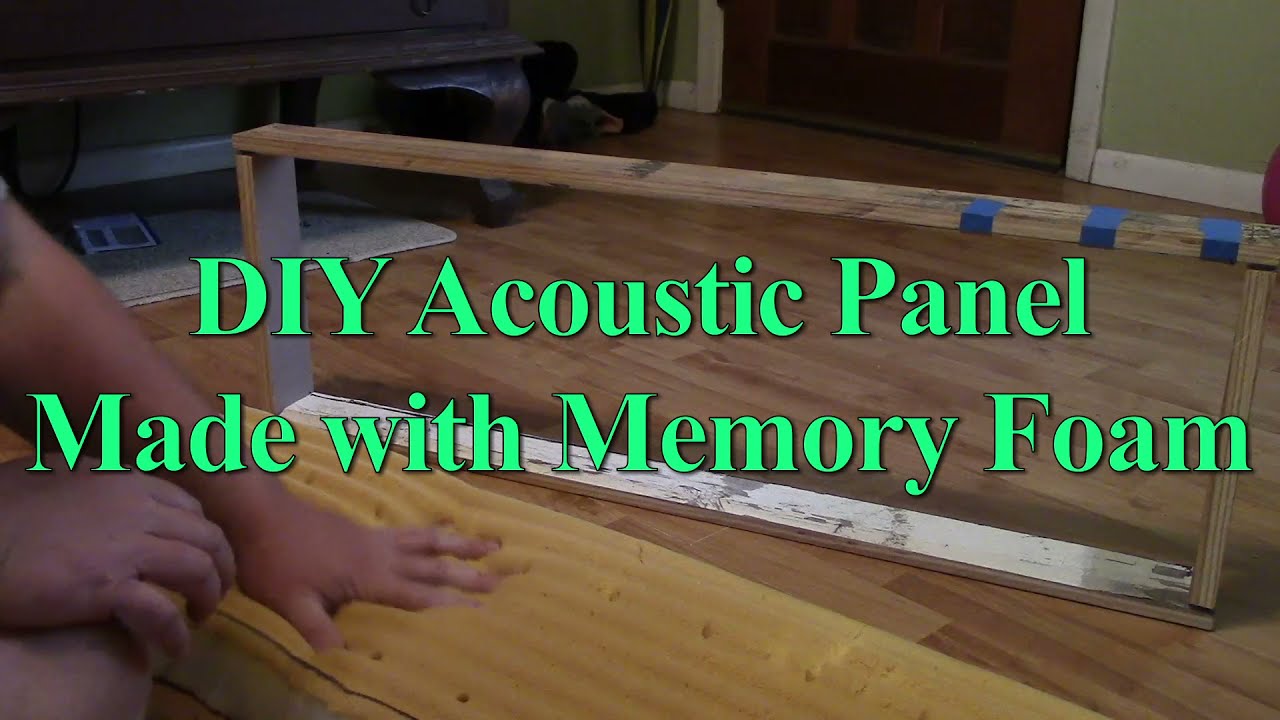 DIY Memory Foam Acoustic Panel made out of Trash! Upcycling or Garbage Idea?