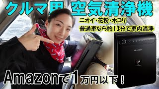 ミニバンもok【車用 空気清浄機】今なら1万円以下！開封〜設置