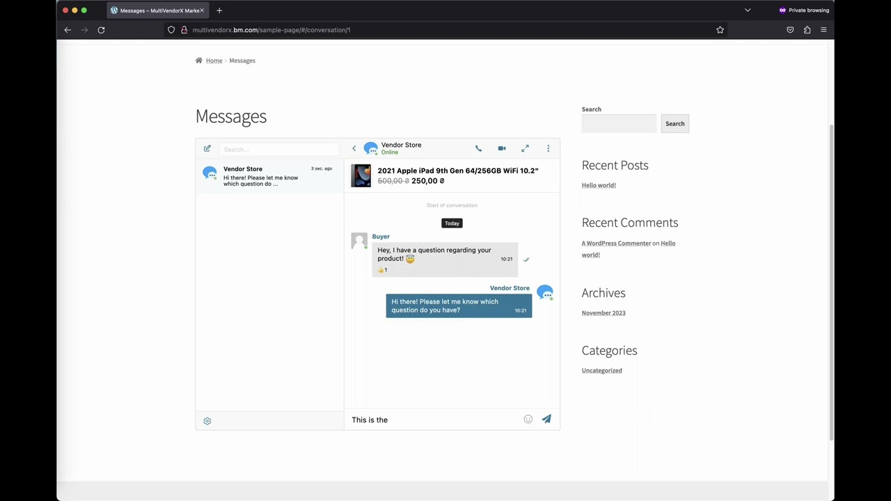 Better Messages - MultiVendorX Integration
