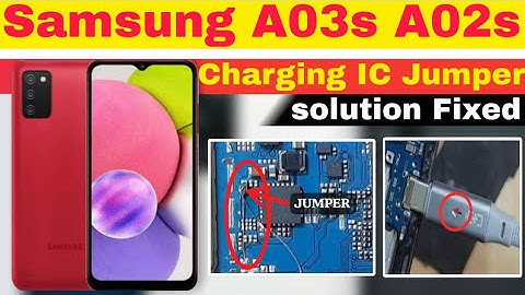 Samsung A02s/A03s Charging IC Jumper || A03s Chrging Saving ic and Charging Not show jumper solution