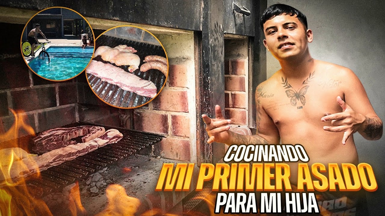 COCINE MI PRIMER ASADO CON MI HIJA ♥️