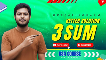3 Sum Problem in Telugu 💡 | Better Approach Using Hashing Explained Step-by-Step | DSA Series 💻🔥
