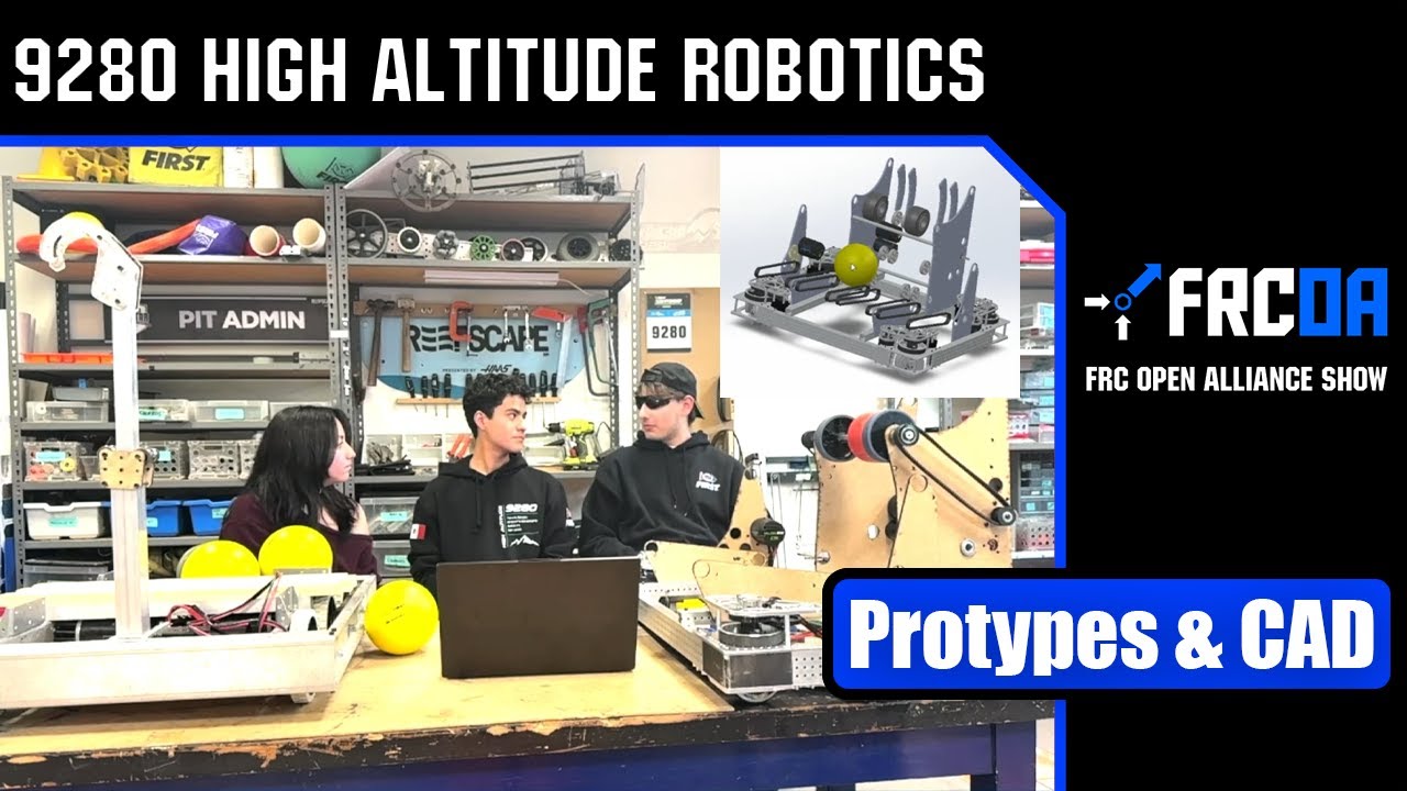 Прототипы и первоначальные CAD-модели | 9280 High Altitude Robotics | FRC REBUILT