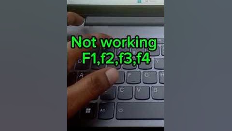 "F1-F4 Keys Not Working? 🔧 Try This Fix! #TechTips"