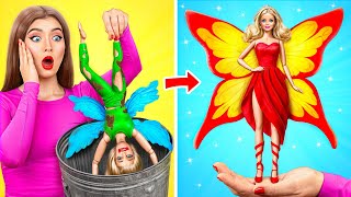 From Barbie Doll to Fairy Doll Makeover | Funny Moments by Jelly DO Challenge