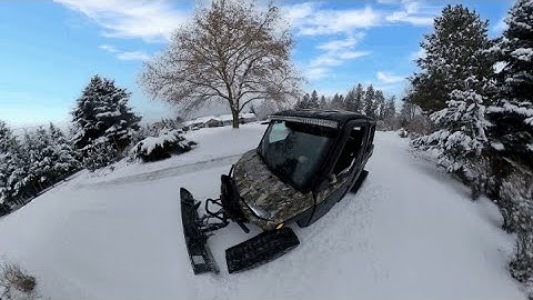 2020 Polaris Ranger XP 1000 Northstar Crew with Camso Tracks Snow-day Plowing Review.