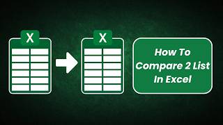 How To Compare 2 List In Excel ? Advance Vlookup Tutorial