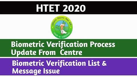HTET 2020 RESULT | HTET RESULT 2021 | BIOMETRIC VERIFICATION UPDATE | DSSSB TGT-PGT COMPUTER SCIENCE