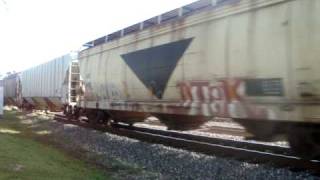 CSX Q652 with BNSF/EMDX Power at Plant City,FL 8-29-09