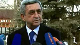 Serzh Sargsyan gives an interview