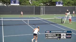 2015 C-USA Women's Tennis Championship - D1M1 - CHA 4, FAU 1 screenshot 5