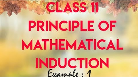 Class 11 Principle of Mathematical Induction Example 1 in Malayalam