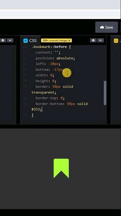 Bookmark button using HTML And CSS #shorts #cssshorts - YouTube