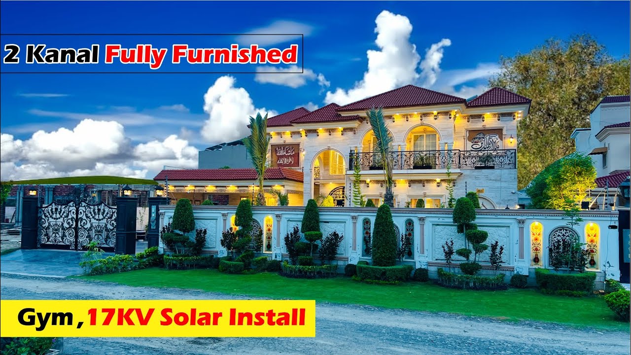 2 Kanal Fully Furnished House For sale in Central Park Housing Scheme Lahore | With 17 KV Soler