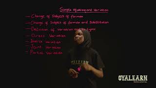 SS1 | Simple Equation and Variation | Week 6 Wealth