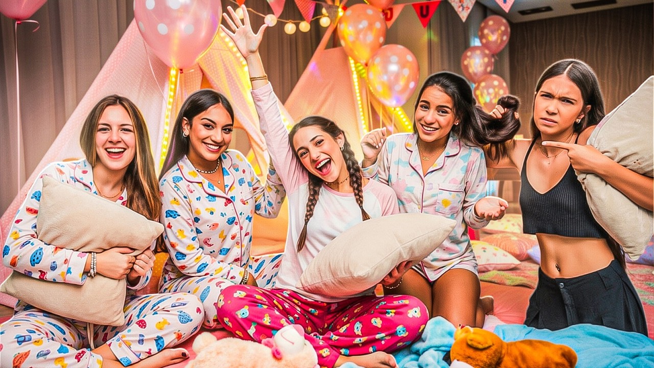 FIZ UMA SUPER FESTA DO PIJAMA NA MANSÃO DE FÉRIAS DA TROPA DO TASPIO