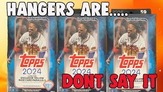 HANGERS ARE FIRE - (4 Topps Series 1 Baseball Hanger Boxes)