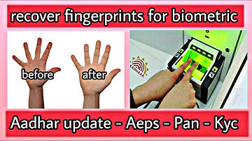 recover fingerprints for bio-metric