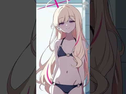 【AI 動畫】偽聯邦學生會長(泳裝)(蔚藍檔案 Blue Archive)(MiniMax)
