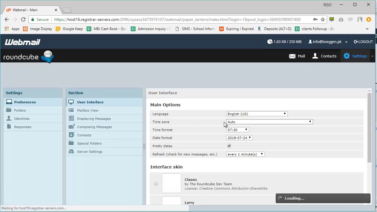 How to Set Time Zone in RoundCube Email in cPanel - YouTube