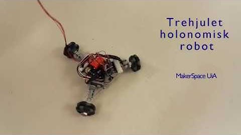 Three-wheeled holonomic robot