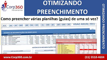 Como colocar a mesma informação em várias planilhas Excel?