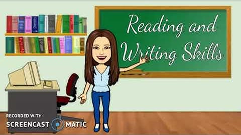 Reading and Writing Skills_Definition, Exemplification and Classification